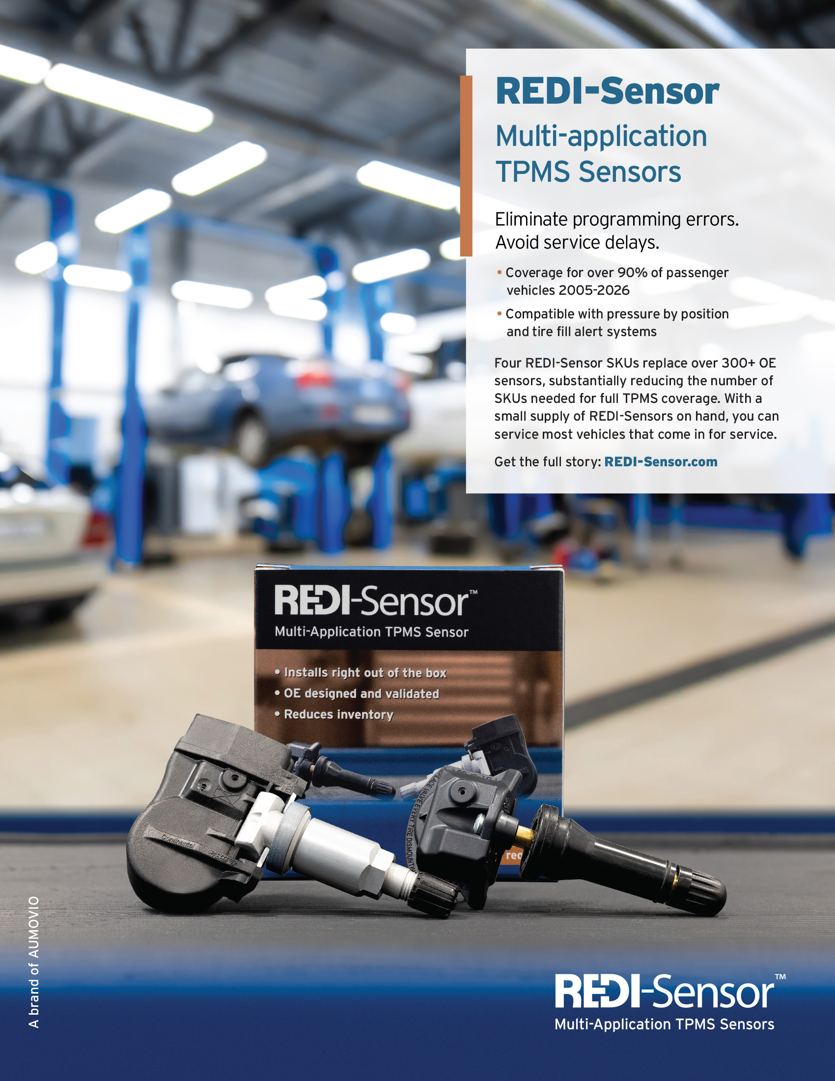 AU093 1-26 Multi-application_Sales_Flyer_v1_2.indd REDI-Sensor Multi-application TPMS Sensor Flyer